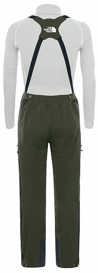 Брюки мужские The North Face Summit L5 Full Zip Bib New Taupe Green/New Taupe Green - Фото 2 большая