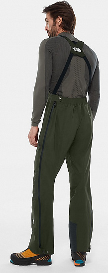 Брюки мужские The North Face Summit L5 Full Zip Bib New Taupe Green/New Taupe Green - Фото 4 большая