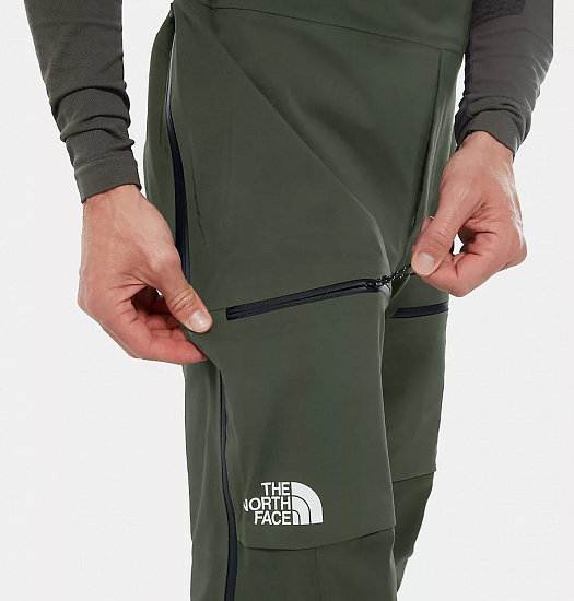 Брюки мужские The North Face Summit L5 Full Zip Bib New Taupe Green/New Taupe Green - Фото 8 большая