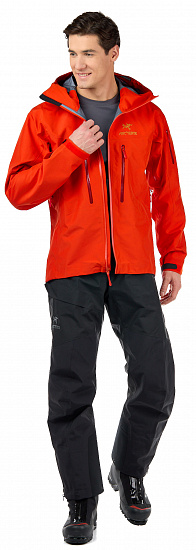 Брюки мужские Arcteryx Beta SV Bib Black - Фото 2 большая
