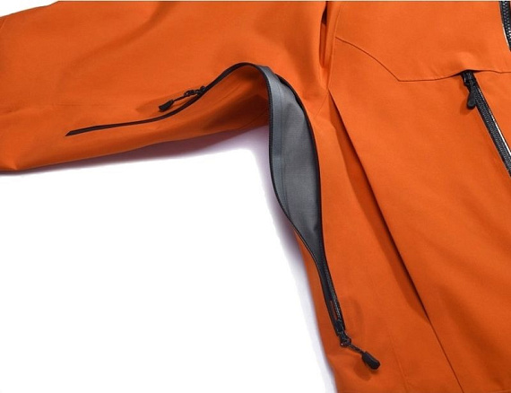 Куртка мужская Kailas Mont Q60 Hardshell Oxidized Orange - Фото 6 большая