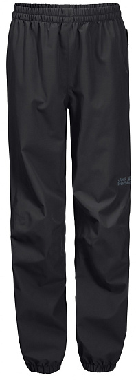 Брюки детские Jack Wolfskin Rainy Days Black - Фото 1 большая