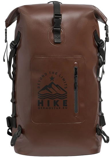 Герморюкзак Germostar Hike 60л Темно-коричневый - Фото 1 большая