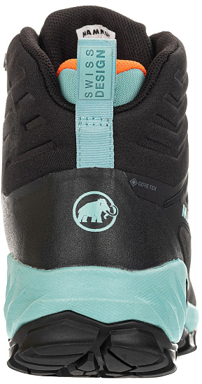 Ботинки женские Mammut Sapuen High GTX Black-Dark Frosty - Фото 3 большая