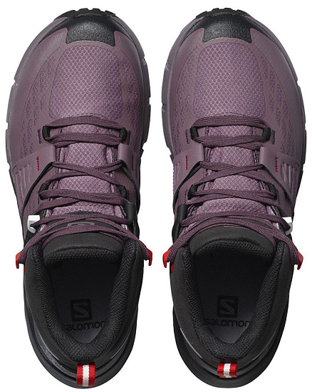 Ботинки женские Salomon Odyssey Mid GTX Bk/Flint/High - Фото 4 большая