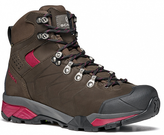 Ботинки женские Scarpa Zg Pro Gtx Dark Coffee-Red Plum - Фото 1 большая