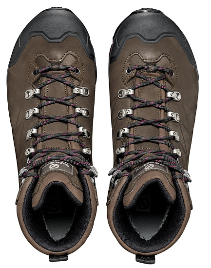 Ботинки женские Scarpa Zg Pro Gtx Dark Coffee-Red Plum - Фото 6 большая
