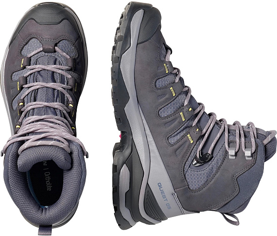 Ботинки женские Salomon Quest 5 Gtx Nine Iron/Excalibur/Endive - Фото 7 большая