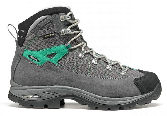 Ботинки женские Asolo Finder GV ML Grey/Stone/Shamrock Green - Фото 2 большая
