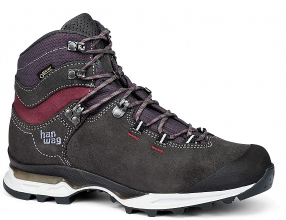Ботинки женские Hanwag Tatra Light GTX Asphalt/Dark Garnet - Фото 1 большая