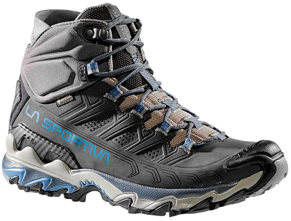Ботинки женские La Sportiva Ultra Raptor II Mid Leather GTX Carbon/Atlantic - Фото 2 большая