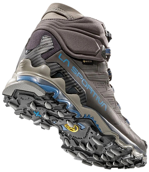 Ботинки женские La Sportiva Ultra Raptor II Mid Leather GTX Carbon/Atlantic - Фото 7 большая