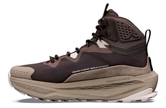Ботинки женские Altra Olympus 7 Mid Gtx Chocolate Torte/Mountain - Фото 4 большая