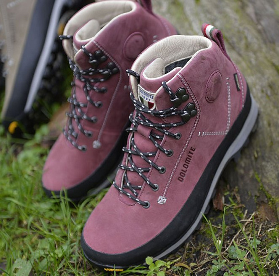Ботинки женские Dolomite Cinquantaquattro Trek Gtx Burgundy Red - Фото 2 большая