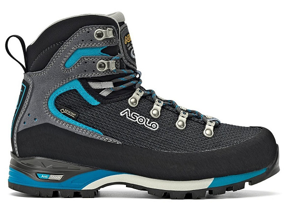 Ботинки женские Asolo Corax GV ML Black/Peacock Blue - Фото 3 большая