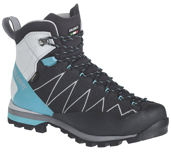 Ботинки женские Dolomite Crodarossa Pro Gtx 2.0 Black/Capri Blue - Фото 1 большая