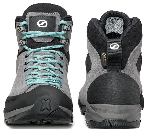 Ботинки женские Scarpa Mojito Hike Gtx Smoke/Jade - Фото 4 большая