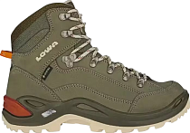 Ботинки женские Lowa Renegade Evo Gtx Mid Graugrun/Panna