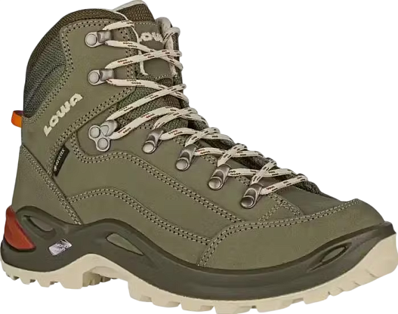 Ботинки женские Lowa Renegade Evo Gtx Mid Graugrun/Panna - Фото 4 большая