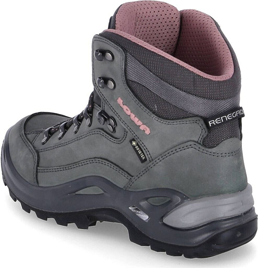 Ботинки женские Lowa Renegade Gtx Mid Graphit/Rose - Фото 3 большая