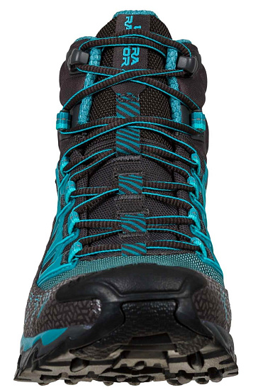 Ботинки женские La Sportiva Ultra Raptor II Mid Gtx Carbon/Topaz - Фото 3 большая