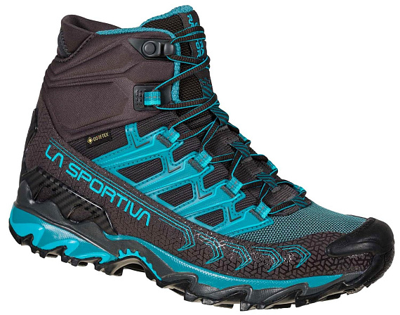 Ботинки женские La Sportiva Ultra Raptor II Mid Gtx Carbon/Topaz - Фото 2 большая