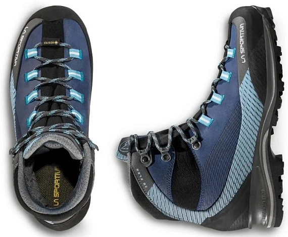 Ботинки женские La Sportiva Trango Trk Leather Gtx Opal/Pacific Blue - Фото 3 большая