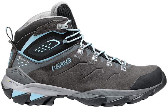 Ботинки женские Asolo Acadia Mid Lth Gtx ML Graphite/Sky Blue - Фото 1 большая