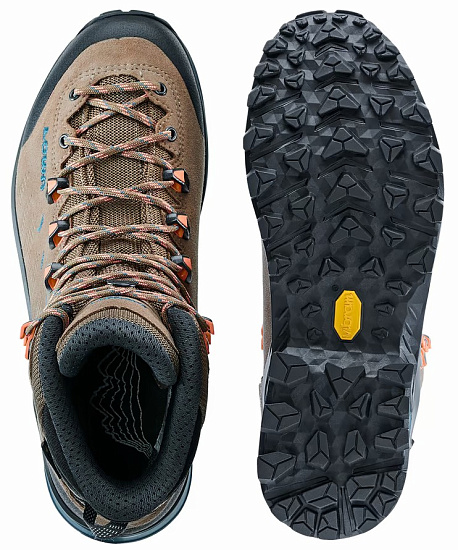 Ботинки женские Lowa Randir Gtx Mid Stone/Petrol - Фото 3 большая