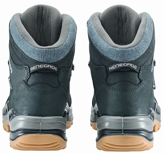 Ботинки женские Lowa Renegade Warm Gtx Mid Navy/Ice Blue - Фото 3 большая