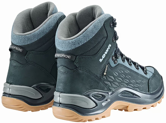 Ботинки женские Lowa Renegade Warm Gtx Mid Navy/Ice Blue - Фото 6 большая