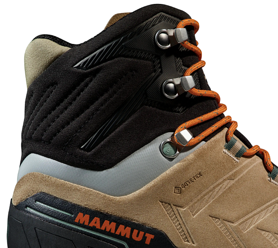 Ботинки женские Mammut Kento Tour High Gtx Savannah/Dark Tangerine - Фото 5 большая