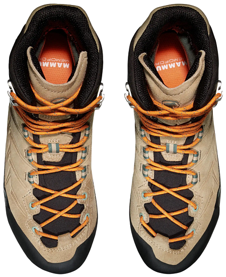 Ботинки женские Mammut Kento Tour High Gtx Savannah/Dark Tangerine - Фото 6 большая