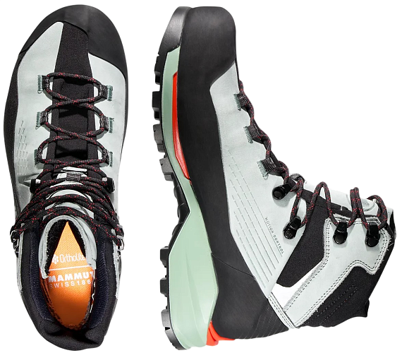 Ботинки женские Mammut Kento Guide II High Gtx Silver Sage/Black - Фото 5 большая