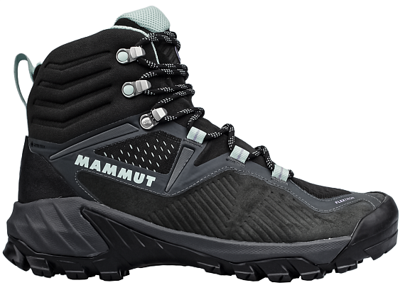 Ботинки женские Mammut Sapuen High Gtx Dark Steel/Neo Mint - Фото 1 большая