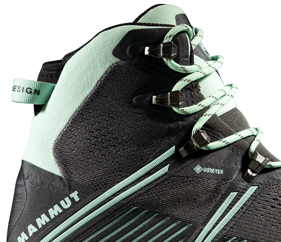 Ботинки женские Mammut Ducan II High Gtx Steel/Neo Mint - Фото 2 большая