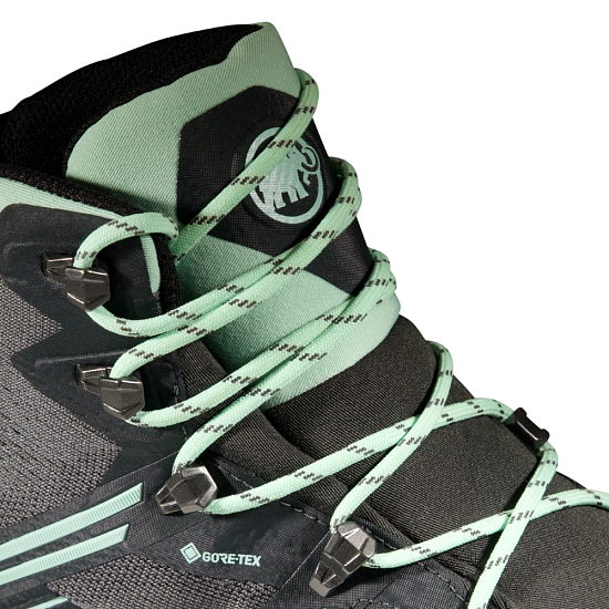 Ботинки женские Mammut Ducan II High Gtx Steel/Neo Mint - Фото 3 большая