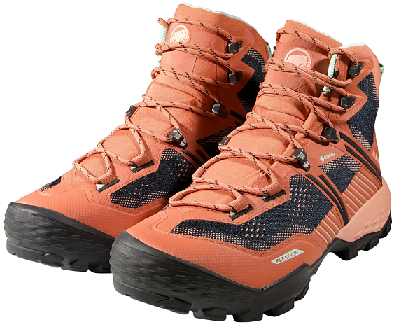 Ботинки женские Mammut Ducan II High Gtx Brick/Black - Фото 2 большая