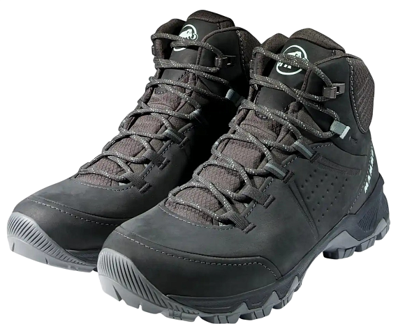 Ботинки женские Mammut Nova IV Mid Gtx Dark Steel/Dark Jade - Фото 4 большая