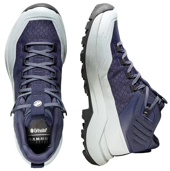 Ботинки женские Mammut Sertig III Mid Gtx Marine/Platinum - Фото 3 большая