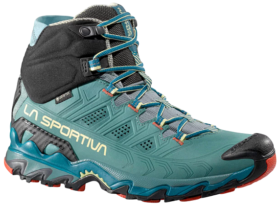 Ботинки женские La Sportiva Ultra Raptor II Mid Leather GTX Juniper/Carbon - Фото 2 большая