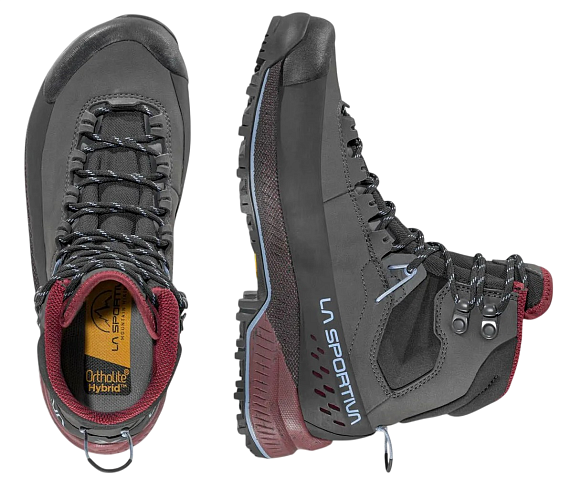 Ботинки женские La Sportiva TX5 Evo Mid Gtx Carbon/Redwood - Фото 4 большая