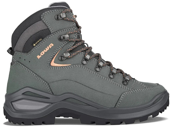 Ботинки женские Lowa Renegade Evo Gtx Mid W Graphite/Apricot - Фото 1 большая