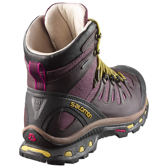 Ботинки женские Salomon Quest Origins 2 GTX Pinot Noir/Bitter Choc/Maize - Фото 4 большая