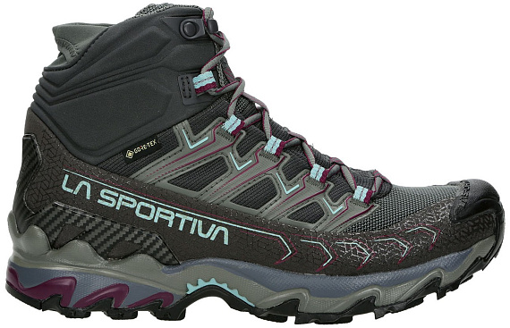Ботинки женские La Sportiva Ultra Raptor II Mid Gtx Carbon/Iceberg - Фото 1 большая
