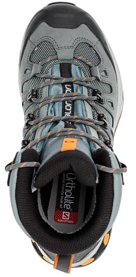 Ботинки женские Salomon Quest 4D 3 Gtx Lead/Stormy Weather/Bird Of Paradise - Фото 4 большая