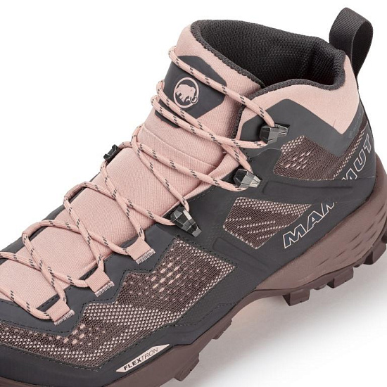 Ботинки женские Mammut Ducan Mid GTX Dark Titanium/Evening Sand - Фото 3 большая