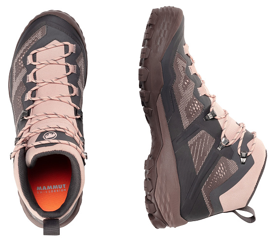 Ботинки женские Mammut Ducan Mid GTX Dark Titanium/Evening Sand - Фото 5 большая