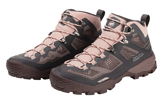 Ботинки женские Mammut Ducan Mid GTX Dark Titanium/Evening Sand - Фото 7 большая