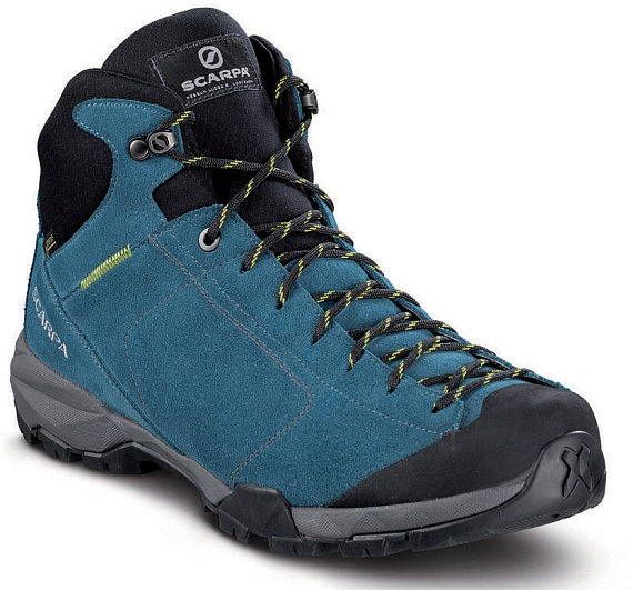 Ботинки женские Scarpa Mojito Hike GTX Suede Lake Blue - Фото 1 большая